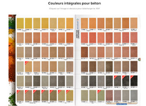 poudre estampage beton choix couleurs