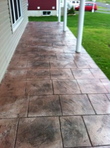 Béton estampé modèle céramique