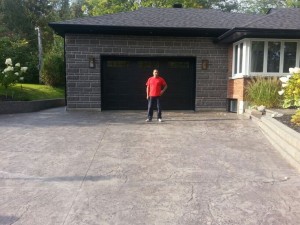 entrée cours béton modèles Sherbrooke estrie